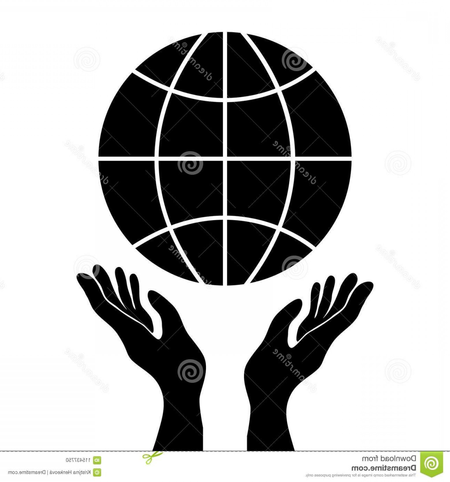 1560x1668 Protecting Control Hands Holding Globe Simple Black Vector I Icon