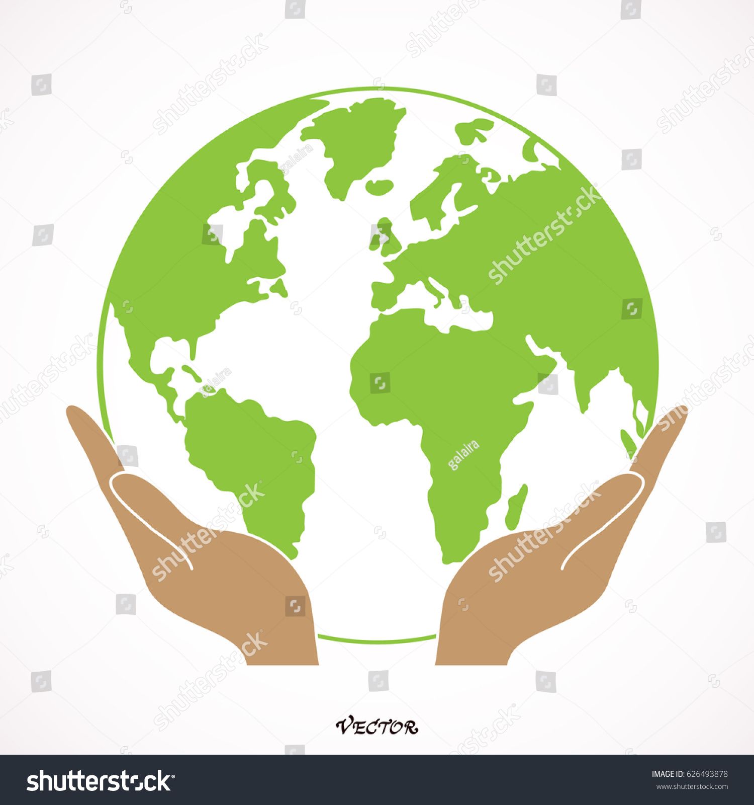 1500x1600 Two Open Hands Holding Globe Isolated Vector Colored Icon Pdc