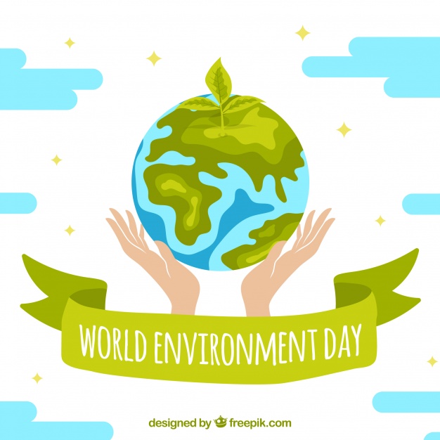 626x626 World Environment Day Background With Two Hands Holding Earth