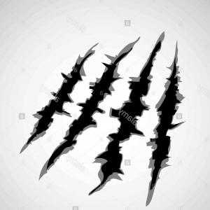 300x300 Photostock Vector Claw Marks Claw Scratches Paw Marks Vector