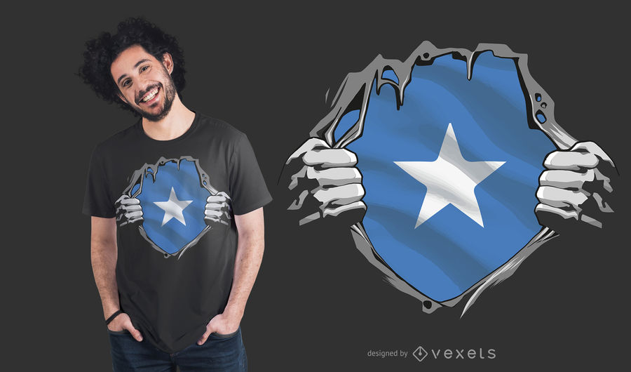 900x530 Somalia Flag T Shirt Design