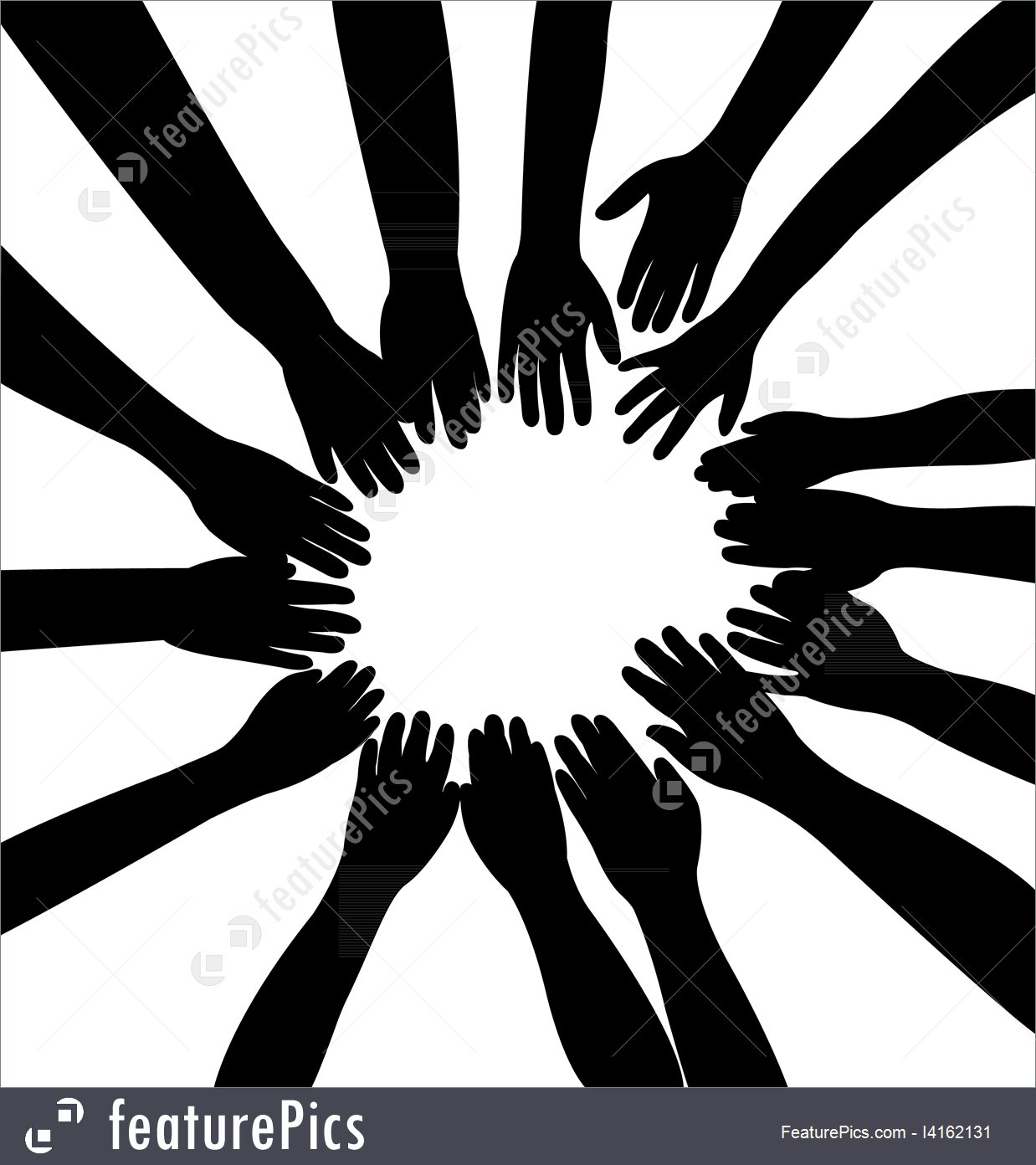 1238x1392 Hands Together, Vector