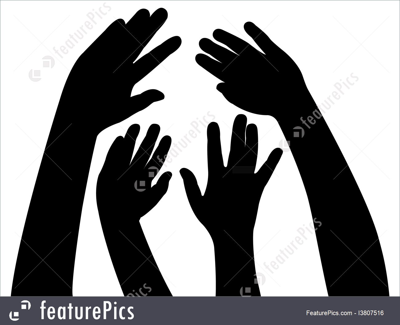 1300x1055 Human Body Parts Hands Together, Vector