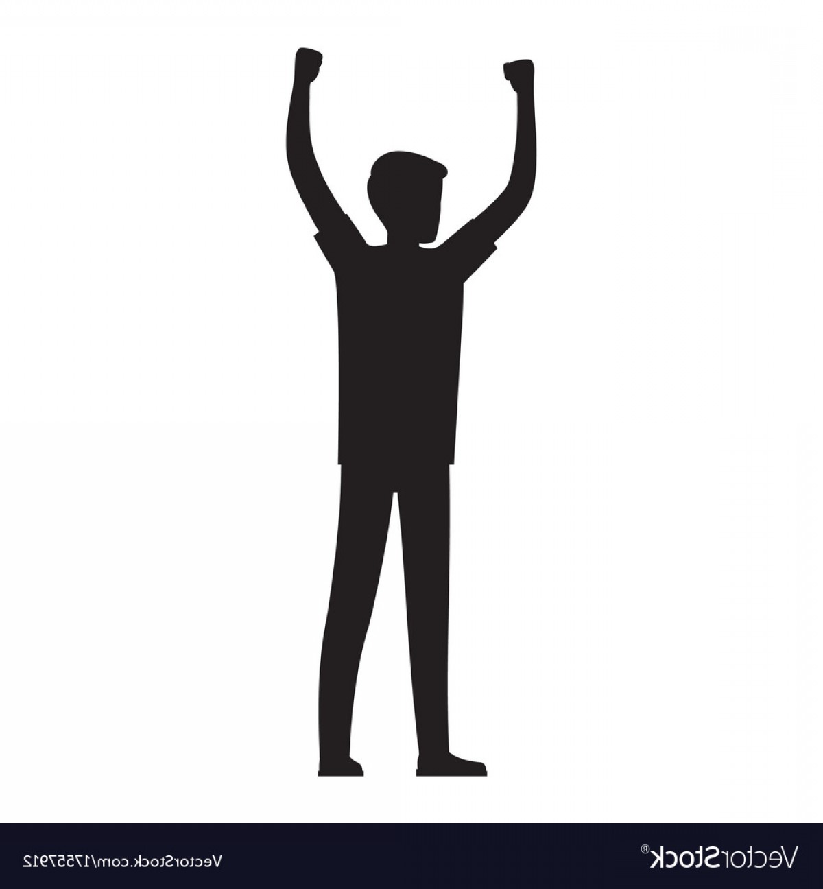 1200x1296 Vector Art Silhouette People Holding Hands Up Wallkeeper