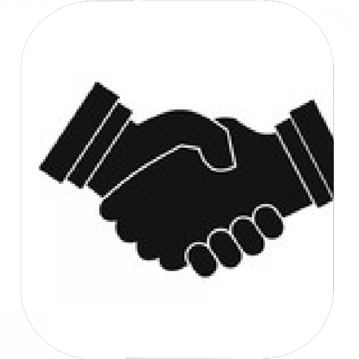 1440x1440 Handshake Vector White Icon Catchsplace