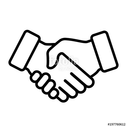 500x500 Handshake Icon Vector Stock Image And Royalty Free Vector