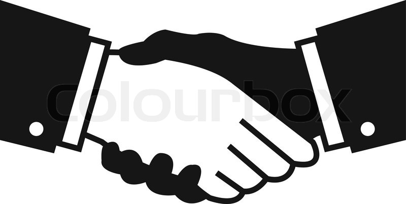 800x402 Vector Handshake Icon Vector Stock Vector Colourbox