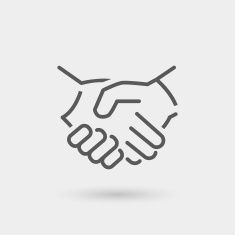 Business Handshake Thin Line Icon Vector Art Illustration 235x235 Business Handshake Thin Line Icon Vector Art Illustration