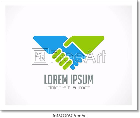 Free Art Print Of Logo Handshake Abstract Vector Design 560x470 Free Art Print Of Logo Handshake Abstract Vector Design