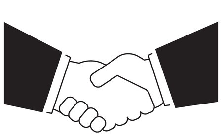 Isolated Icon With Business Handshake Silhouette Royalty Free 450x280 Isolated Icon With Business Handshake Silhouette Royalty Free