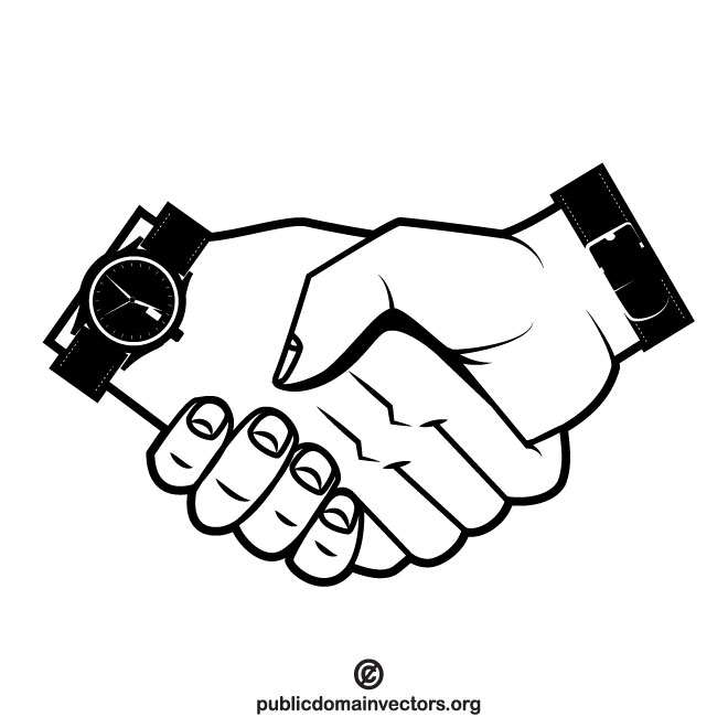 Handshake Vector Clip Art 660x660 Handshake Vector Clip Art