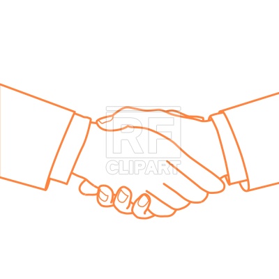 400x400 Handshake Silhouette Vector Image Of People Prague