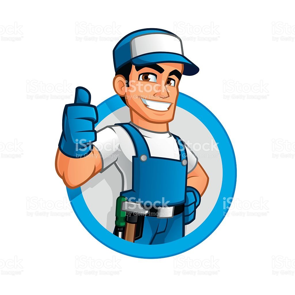 1024x1024 Handyman Wearing Work Clothes And A Belt, With Tool Logo
