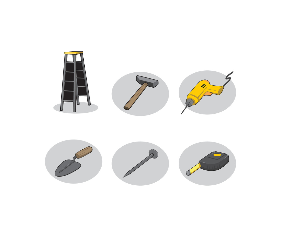 1136x936 Handyman Tools Vector Vector Art Graphics