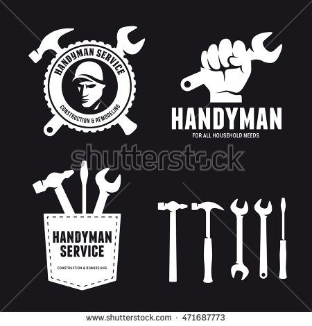 450x470 Handyman Labels Badges Emblems And Design Elements Tools