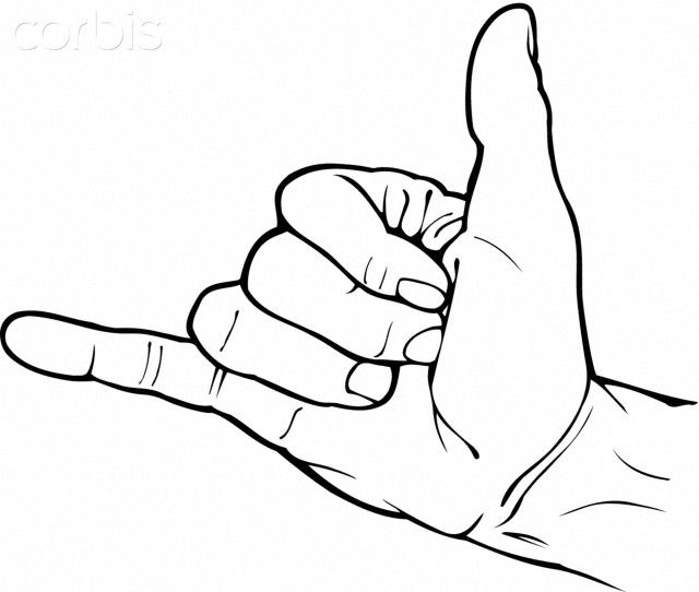 640x542 Hang Loose Vector