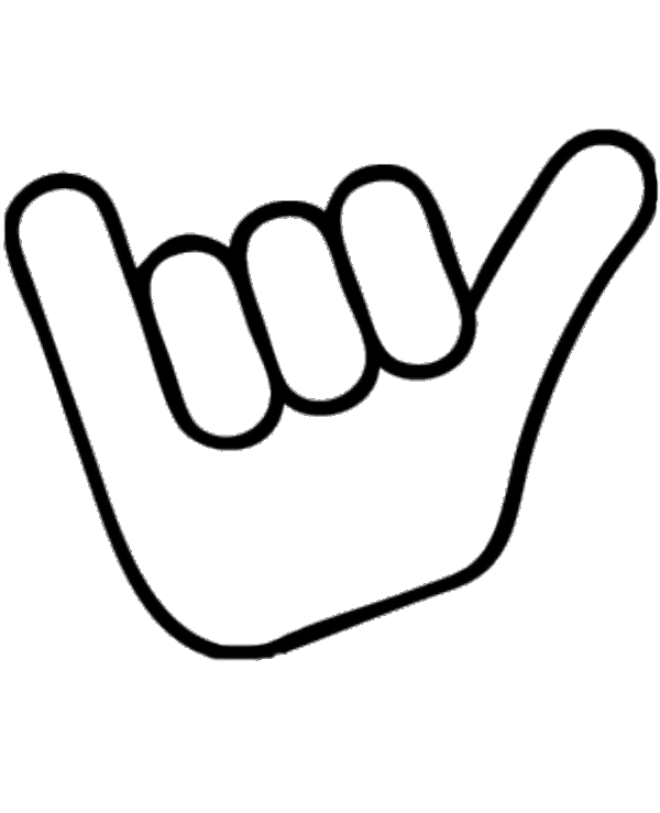 600x739 Hang Loose Clip Art