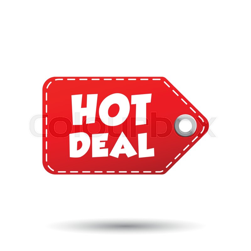 800x800 Hot Deal Hang Tag Label Vector Stock Vector Colourbox