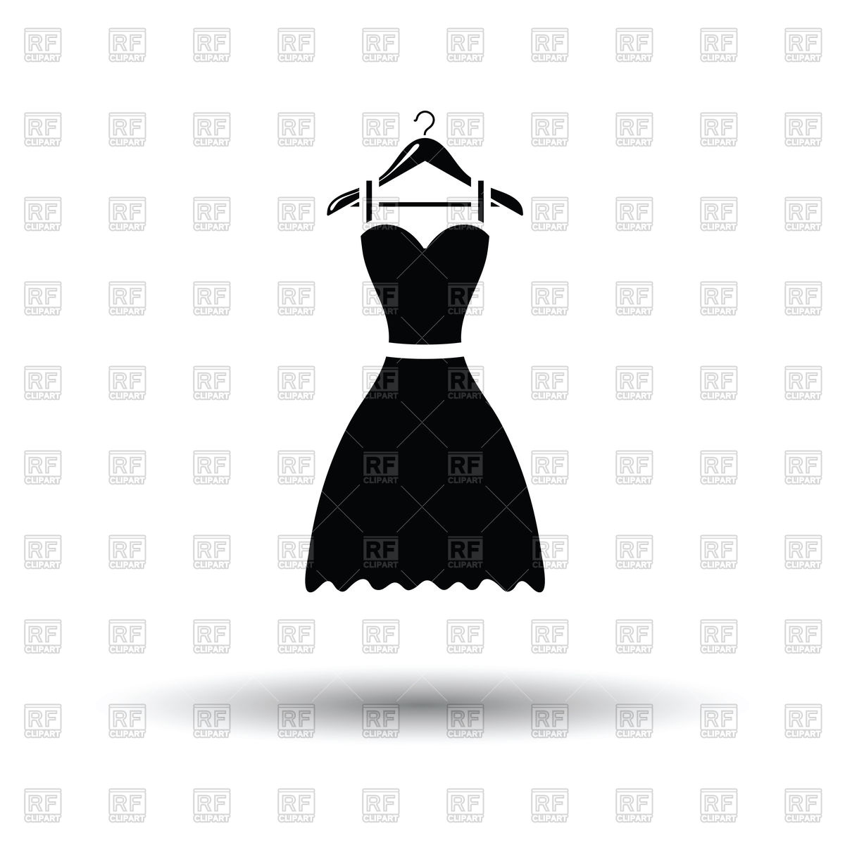 Elegant Black Dress On Hanger Vector Image Of Objects Angelp 1200x1200 Elegant Black Dress On Hanger Vector Image Of Objects Angelp