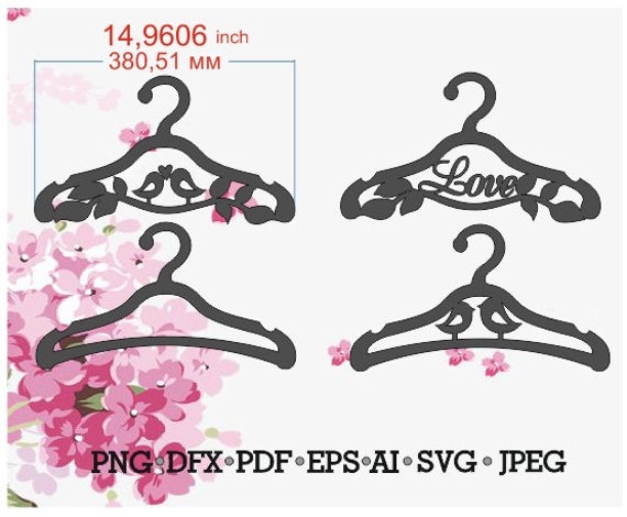 570x470 Wedding Hanger Hanger Vector Hanger Template Hanger Etsy