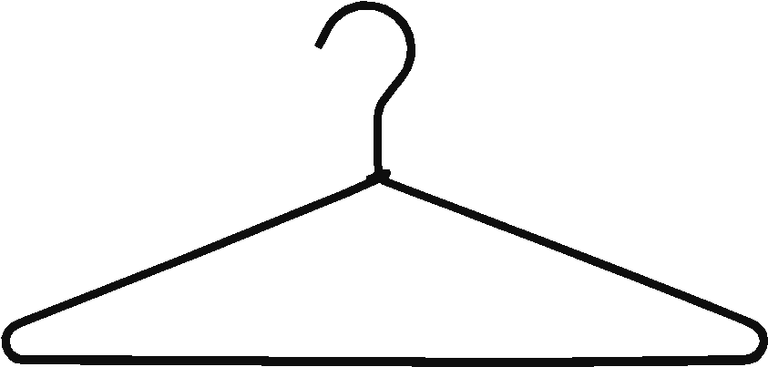 843x403 Clothes Hanger Vector Clipart Clothes Hanger Clip Art