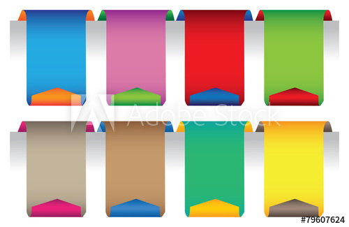 500x325 Colorful Hanging Banner Vector Illustration