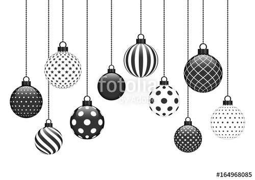 Hanging Christmas Ornaments Vector at Vectorified.com | Collection of ...