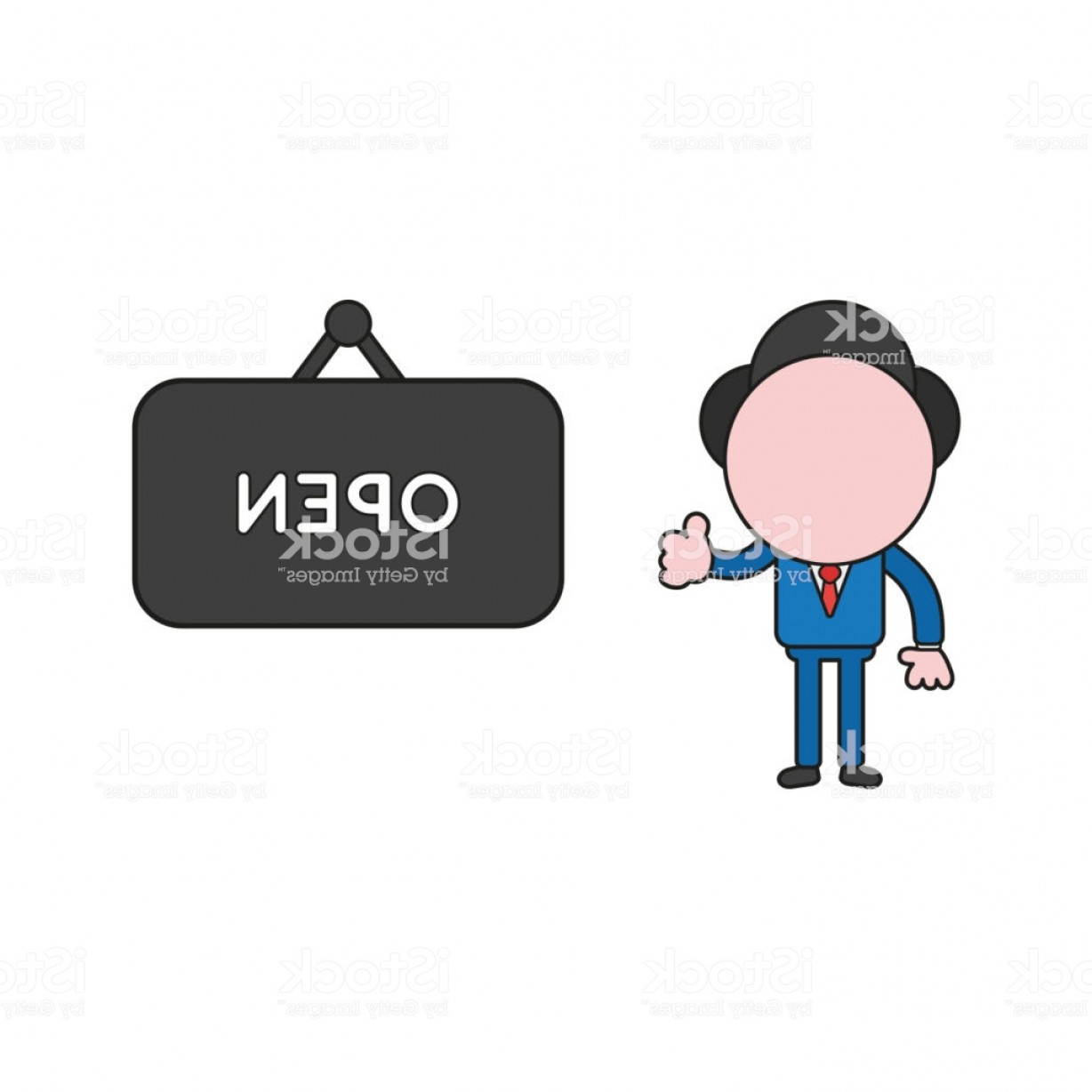 Vector Illustration Of Businessman Character With Open Hanging 1228x1228 Vector Illustration Of Businessman Character With Open Hanging