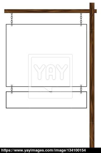 Blank Hanging Sign Vector 338x512 Blank Hanging Sign Vector