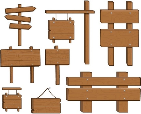 454x368 Vector Wood Sign Hanging Free Vector Download