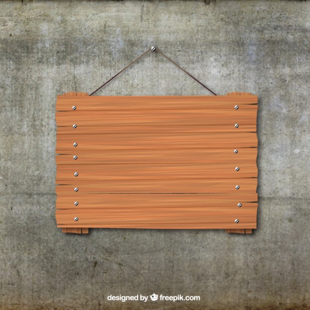 626x626 Wooden Board Hanging Vector Free Download