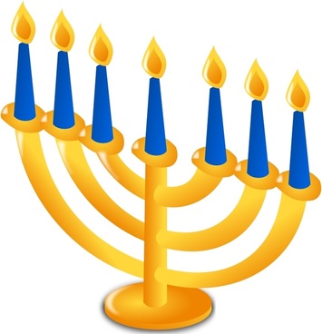 355x368 Hanukkah Free Vector Download