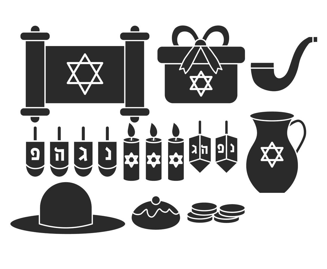 1136x936 Hanukkah Vector Set Free Graphics Uihere