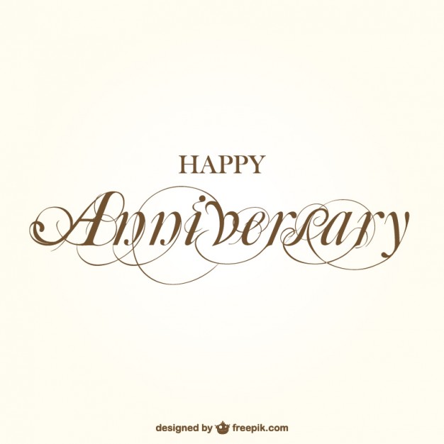 626x626 Happy Anniversary Calligraphy Vector Free Download