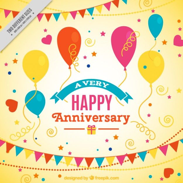 626x626 Happy Anniversary Yellow Background Free Vector Serve Kc Happy