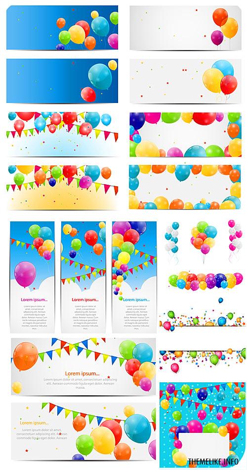 Happy Birthday Banner Vector