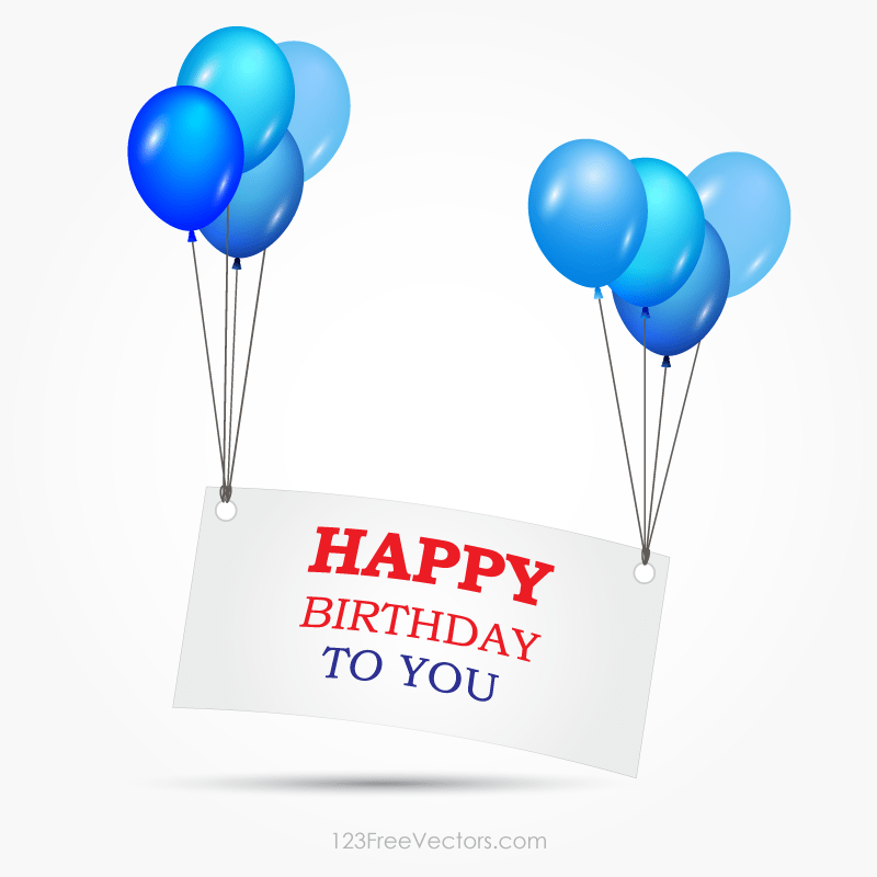 800x800 Happy Birthday Banner Clipart Vector