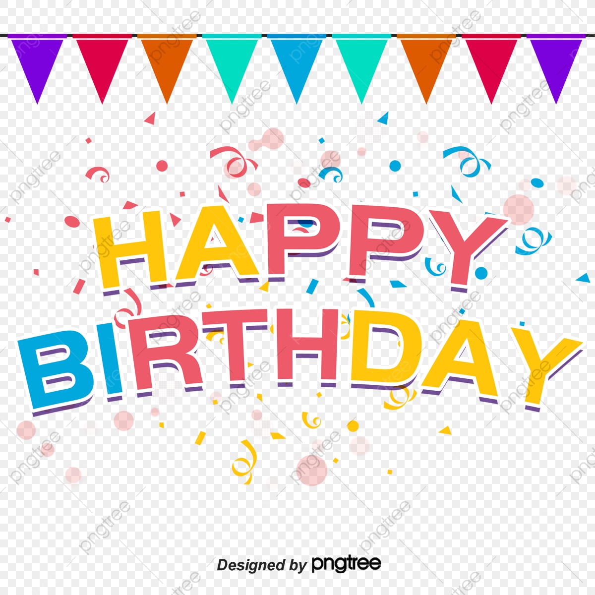 Happy Birthday Banner Vector At Vectorified.com | Collection Of Happy ...