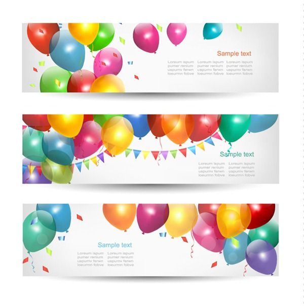 600x604 Free Balloon Decoration Banners Photoshop Balloon Banner