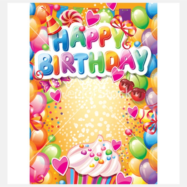 Happy Birthday Card Vector
