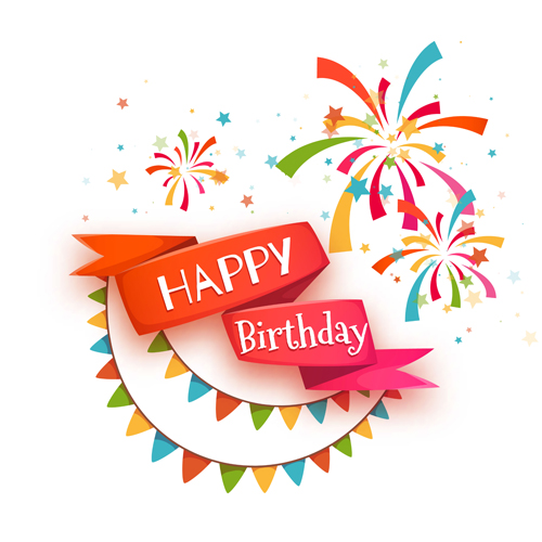 500x500 Cute Happy Birthday Cards Vector Free Download