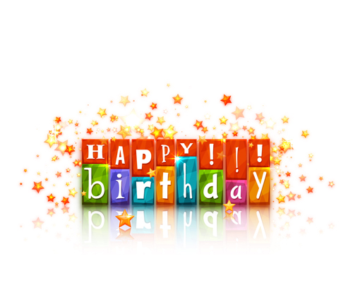 500x431 Cute Happy Birthday Cards Vector Free Download