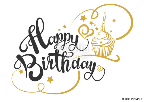 500x354 Happy Birthday Card, Vector Stock Image And Royalty Free Vector