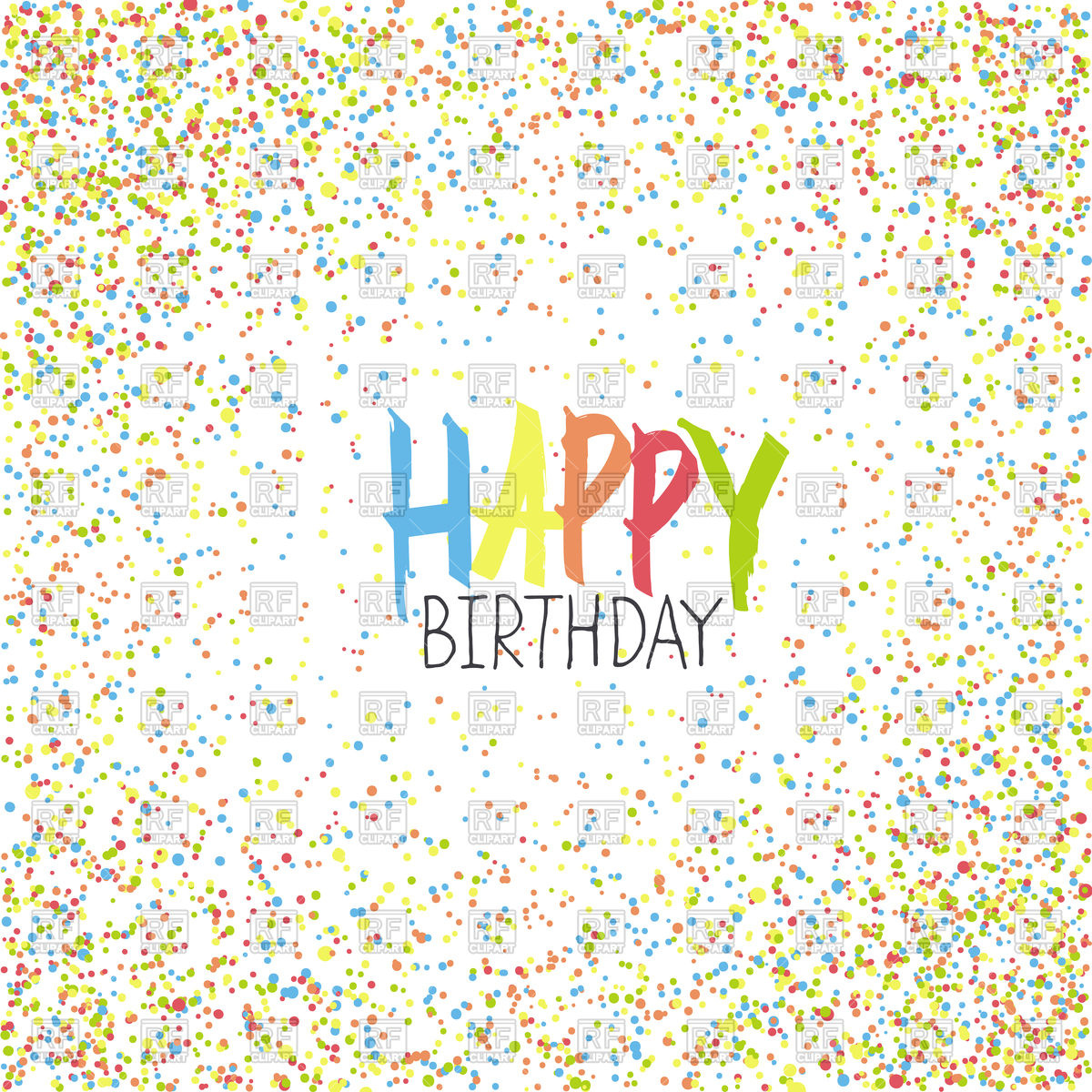 1200x1200 Happy Birthday Greeting Card Vector Image Of Backgrounds, Textures