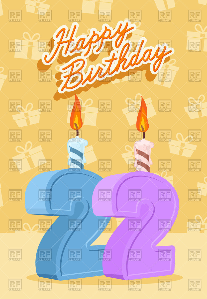 830x1200 Years Celebration, Happy Birthday Card Vector Image Of Holiday