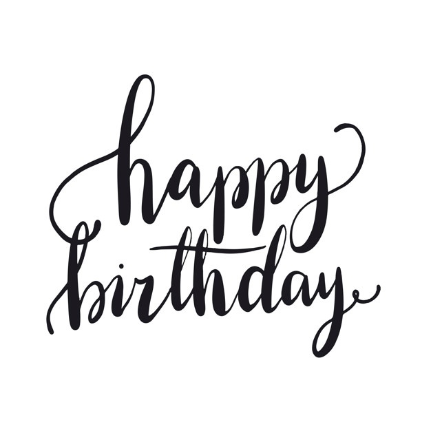 626x626 Happy Birthday Typography Vector Vectors, Photos