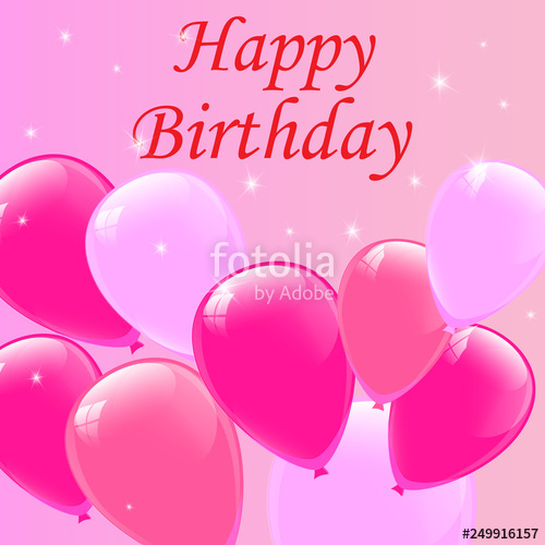 500x500 Happy Birthday Typography Vector Stock Image And Royalty Free