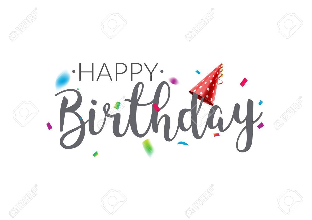 1300x915 Happy Birthday Typography Vector Design Template Poster Greeting