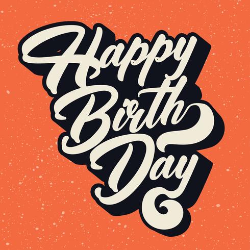 490x490 Happy Birthday Typography Vector Design