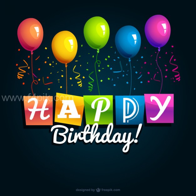 626x626 Vector Happy Birthday Vector Background Free Download